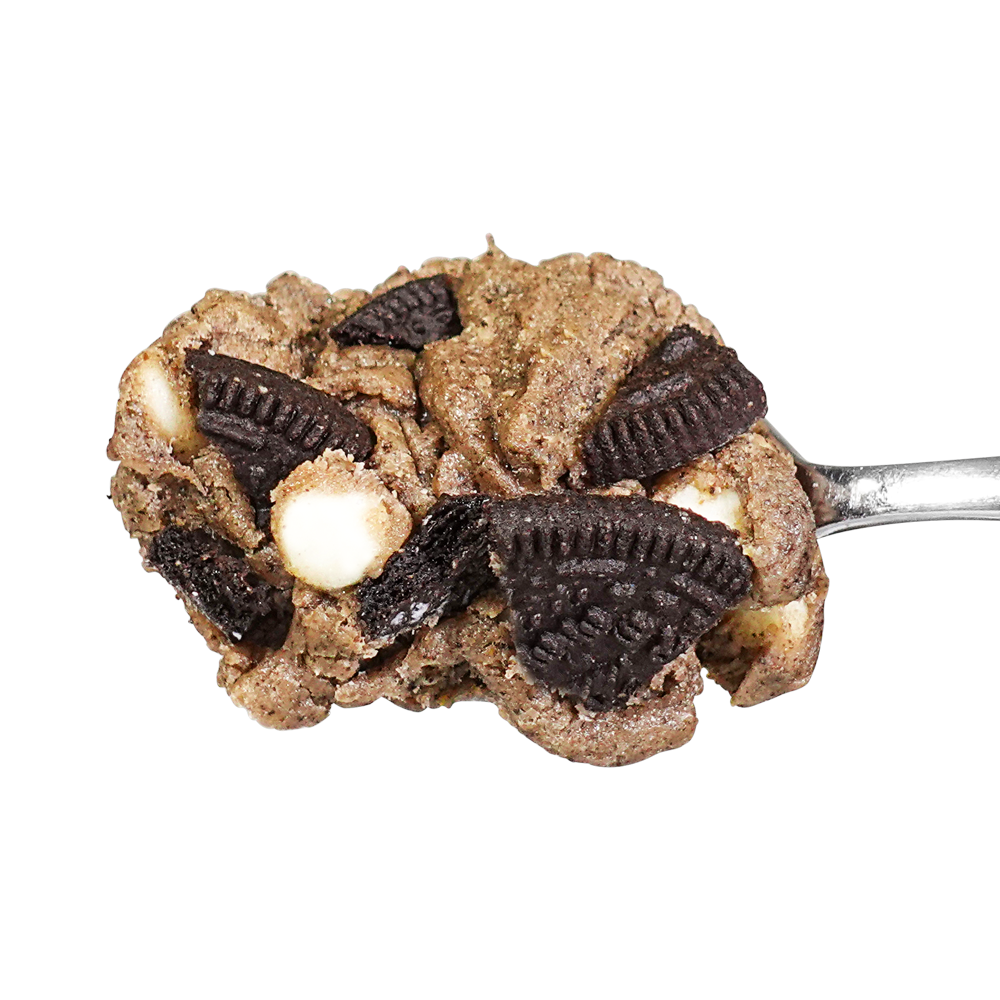 Megalodon Munches Cookies & Cream Cookie Dough on a Spoon